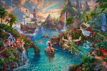 Disney Peter Pan El País De Nunca Jamás TK Disney Pinturas al óleo